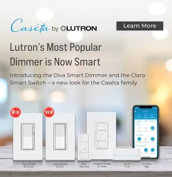 Caseta by Lutron. John's most popular dimmer is now smart. Introducing the diva smart dimmer and the Claro smart switch a new look for the Caseta family. Learn more.