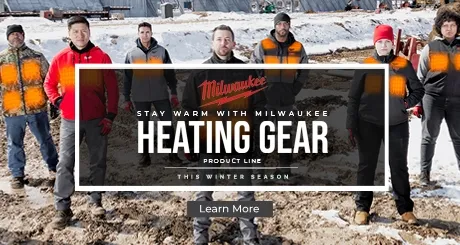 Milwaukee Tool, stay warm with Milwaukee heated gear this winter season. Learn more