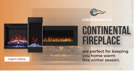 Continental fireplaces, are perfect for keeping you home warm this winter season. Learn more