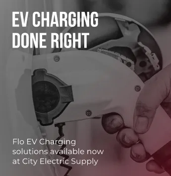 EV charging done right. Flow EV charging solutions available now at city electric supply.