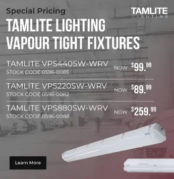 Tamlite lighting vapour tight fixtures special pricing. Learn More