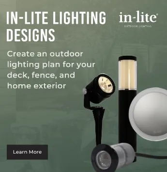In-lite lighting designs. Create an outdoor lighting plan for your deck, fence, and home exterior.