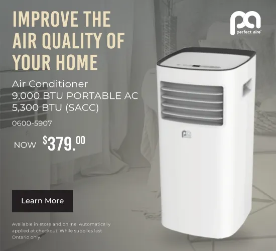 Improve the air quality of your home. Air Conditioner 9,000 BTU Portable AC 5,300 BTU (SACC) Now $379.00
