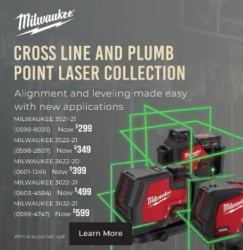 Milwaukee Cross line and Plumb Point Laser Collection.