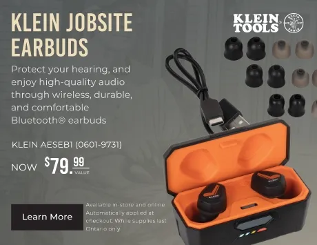 Klein Tools Jobsite Earbuds. Now $79.99
