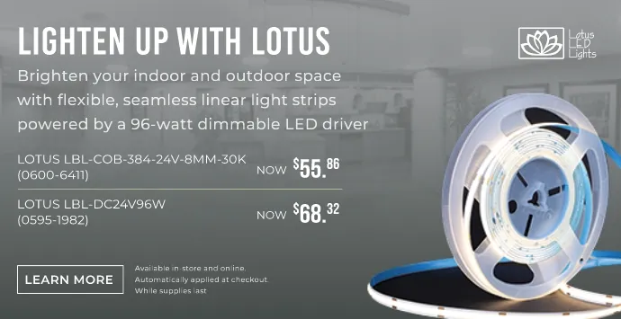 LOTUS LED Strip and Power Supply. Shop Now