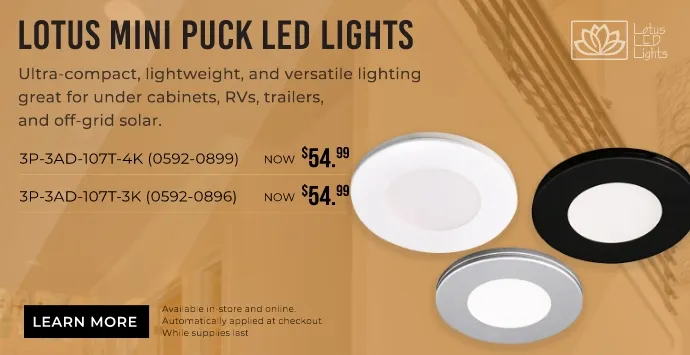 Lotus LED Light Ultra Slim LED Puck Lights. Shop Now