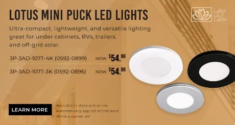 Lotus LED Light Ultra Slim LED Puck Lights. Shop Now